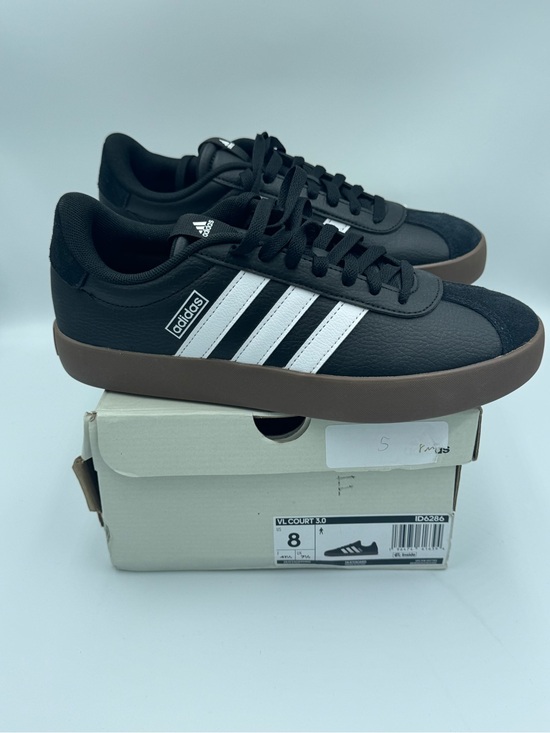 adidas Other - Adidas VL Court 3.0 Sneakers Black White Gum Sole Men’s Size 8 New in Box